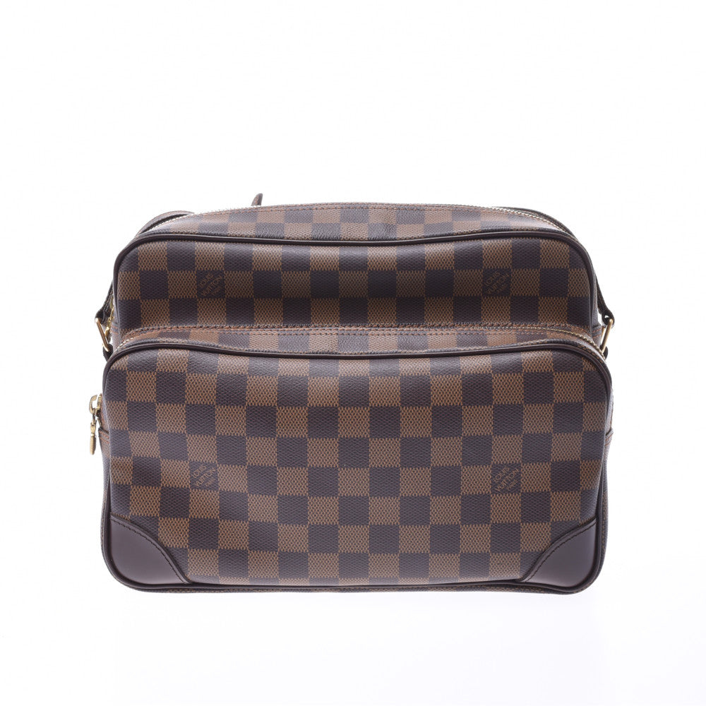 LOUIS VUITTON ルイヴィトン ダミエ ナイル SPオーダー ブラウン N48062 ユニセックス ダミエキャンバス レザー ショルダーバッグ Aランク 中古 