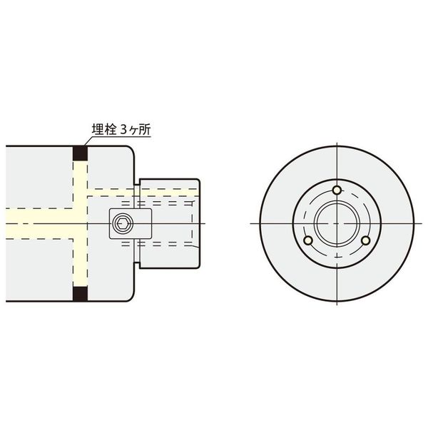 日研工作所 オイルホール付高送りカッタ用アーバ NBT40-FMH22-60-45 1式 62-3671-59（直送品）