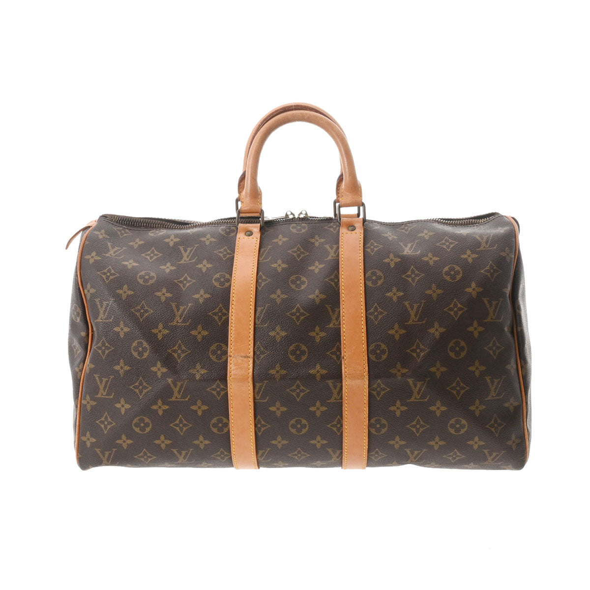 LOUIS VUITTON ルイヴィトン モノグラム キーポル45 ブラウン M41428 レディース モノグラムキャンバス ボストンバッグ Bランク 中古 