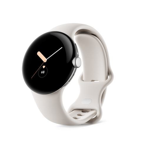 Google GA03182-TW スマートウォッチ Google Pixel Watch Polished Silver ステンレス ケース/Chalk アクティブ バンドGA03182TW