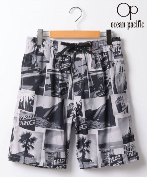 【Ocean Pacific】オーシャンパシフィック フォトブロック サーフトランクス 水着 海パン 海水パンツ メンズ プール レジャー