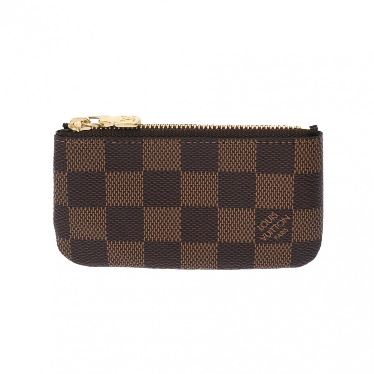 LOUIS VUITTON ルイヴィトン ダミエ ポシェットクレ  ブラウン N62658 ユニセックス ダミエキャンバス コインケース 新同 中古 