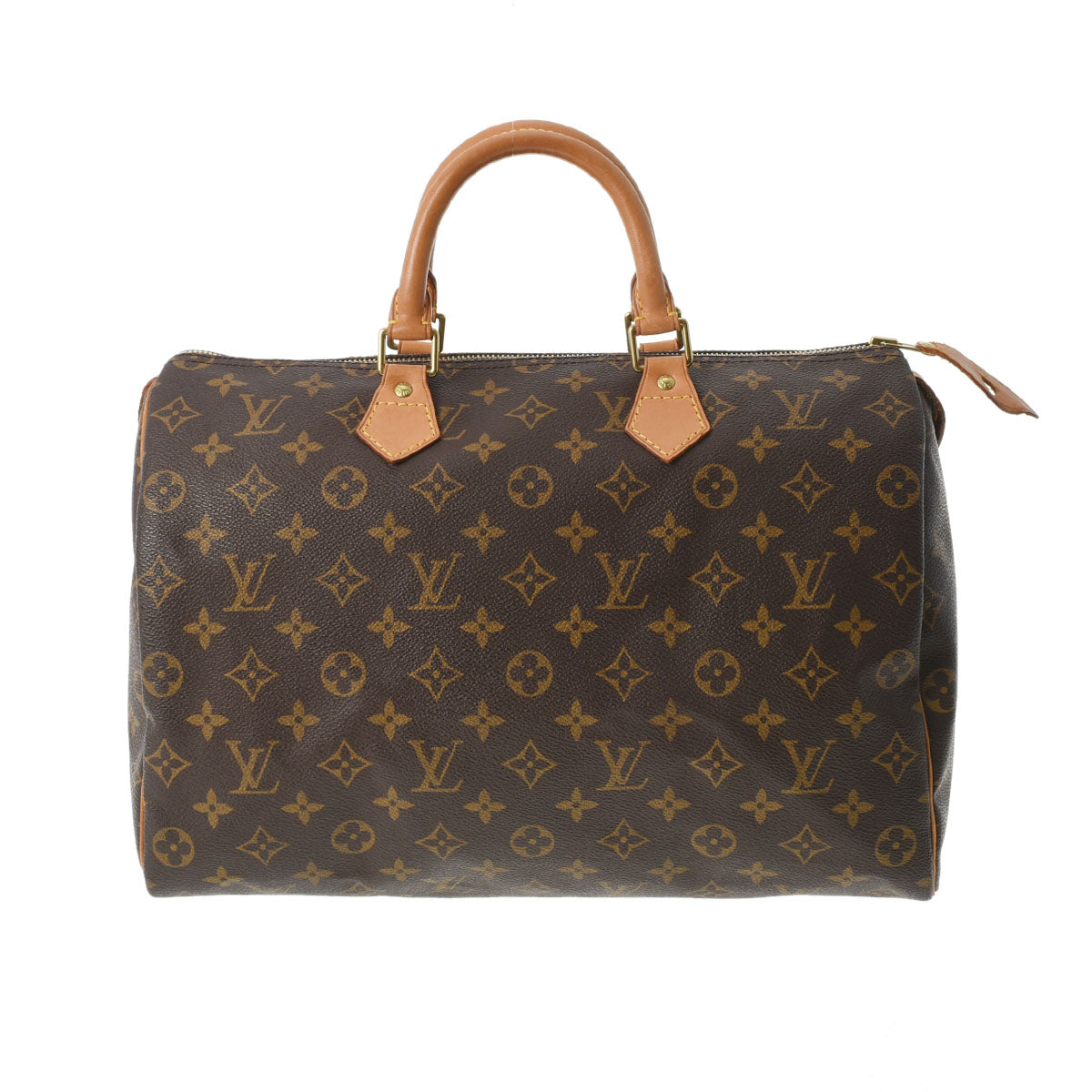 LOUIS VUITTON ルイヴィトン モノグラム スピーディ35 ブラウン M41524 ユニセックス モノグラムキャンバス ハンドバッグ Bランク 中古 