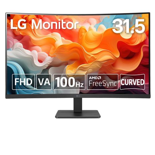 LGエレクトロニクス 32MR50C-B 31.5型 曲面型 LG Monitor VA 100Hz NTSC 72% AMD FreeSync 32MR50CB