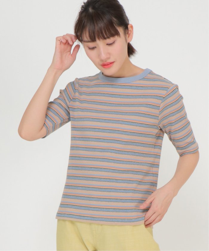 エルビーシー/マルチレトロボーダーリブTシャツ