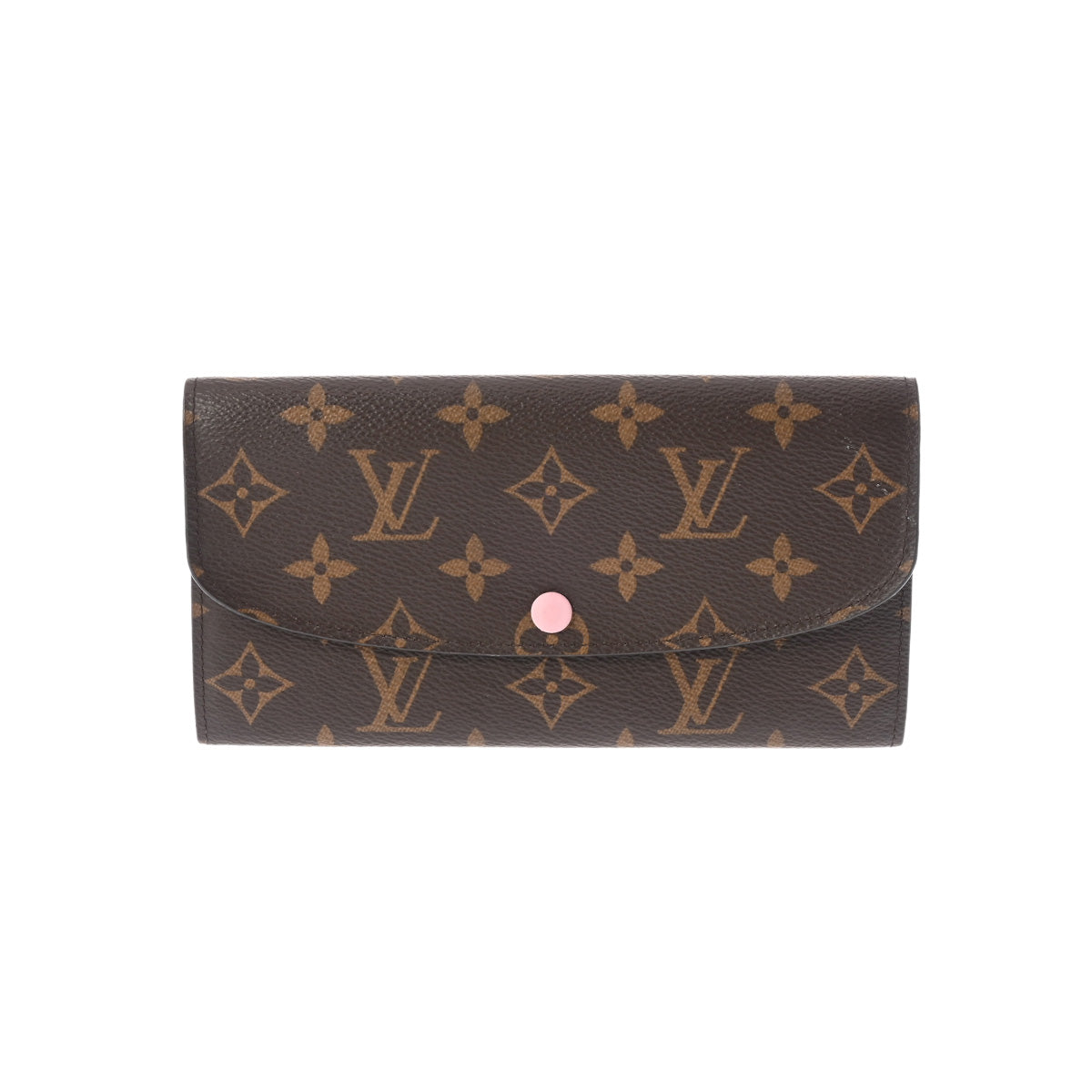 LOUIS VUITTON ルイヴィトン モノグラム ポルトフォイユエミリー 旧型 ローズバレリーヌ M61289 レディース モノグラムキャンバス 長財布 ABランク 中古 