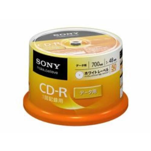 ソニー 50CDQ80GPWP 1～48倍速対応 データ用CD-Rメディア 700MB・50枚