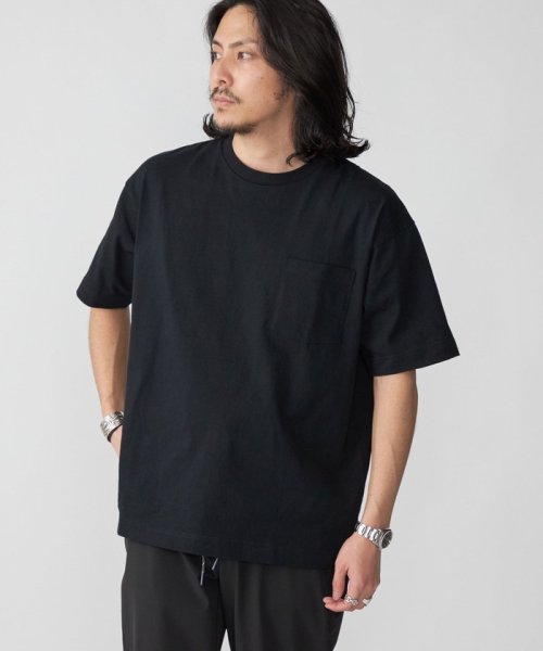 *SHIPS:〈汗染み防止加工〉ビッグシルエット ヘビーウェイト ポケット Tシャツ 23SS