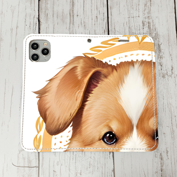 iphoneケース1-4-32 iphone 手帳 犬・イヌ・ワンちゃん 箱14 かわいい アイフォン iface