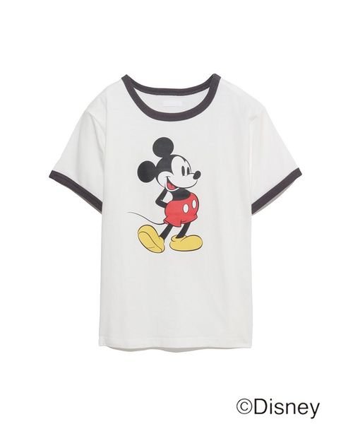 コットン天竺 ミッキーマウス/Tシャツ JUNIOR