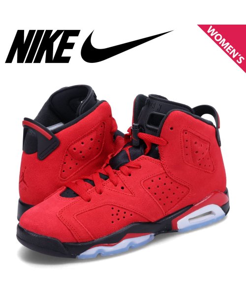 NIKE AIR JORDAN 6 RETRO GS ナイキ エアジョーダン6 レトロ スニーカー レディース レッド 384665－600