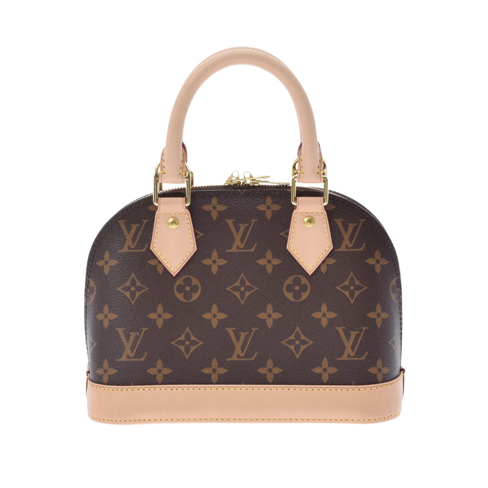 LOUIS VUITTON ルイヴィトン モノグラム アルマBB ブラウン M53152 レディース モノグラムキャンバス ハンドバッグ 新同 中古 