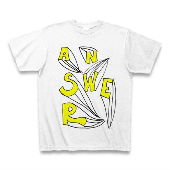 「ANSWER」T-shirts　メンズM　ホワイト