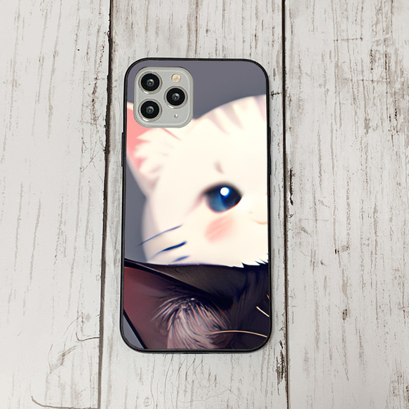 iphoneケース2-4-48 iphone 強化ガラス 猫・ねこ・ネコちゃん 箱16 かわいい アイフォン iface