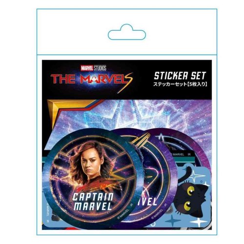 マーベルズ ステッカーキャラクター ステッカーセット 5枚入り The Marvels MARVEL インロック コレクション雑貨 キャラクター グッズ