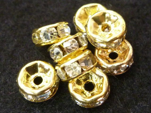 アクセサリーパーツ 平ロンデル ゴールド 約6mm 【約50個入り】  6000036