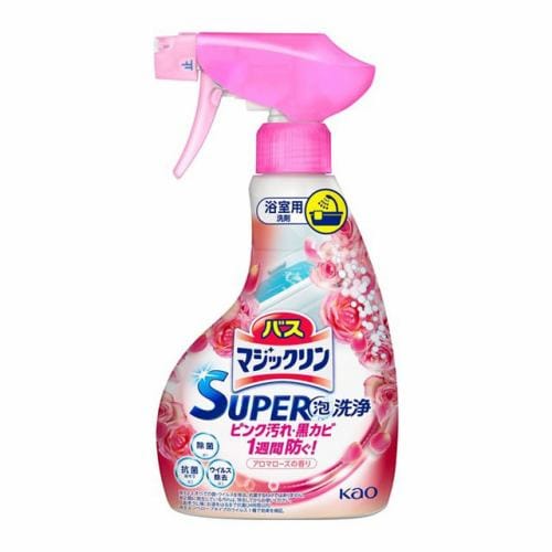 花王 バスマジックリン ＳＵＰＥＲ泡洗浄 アロマローズの香り 本体 ３５０ｍｌ