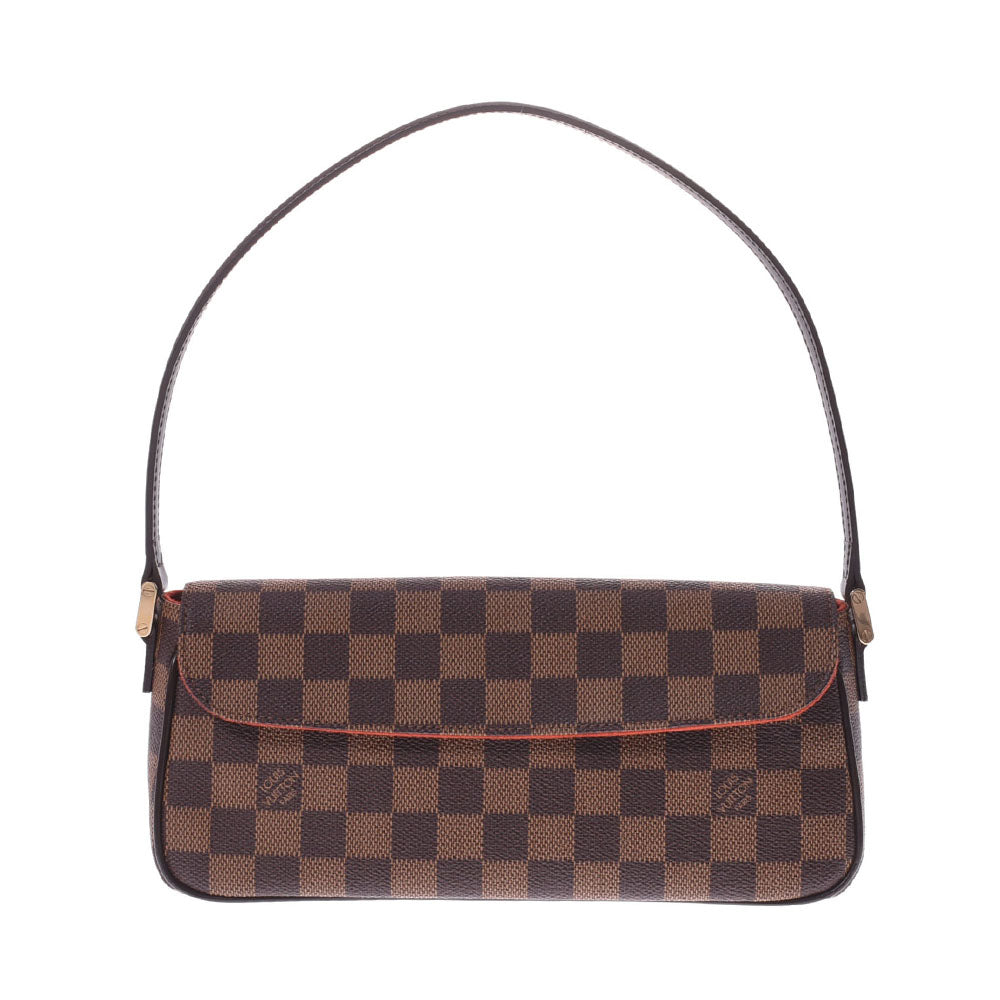 LOUIS VUITTON ルイヴィトン ダミエ レコレーター ブラウン N51299 レディース ダミエキャンバス レザー ハンドバッグ Aランク 中古 