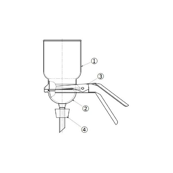 旭製作所 フィルターホルダー ガラスフィルタータイプ FGー47 3913-47 1セット 65-2347-94（直送品）