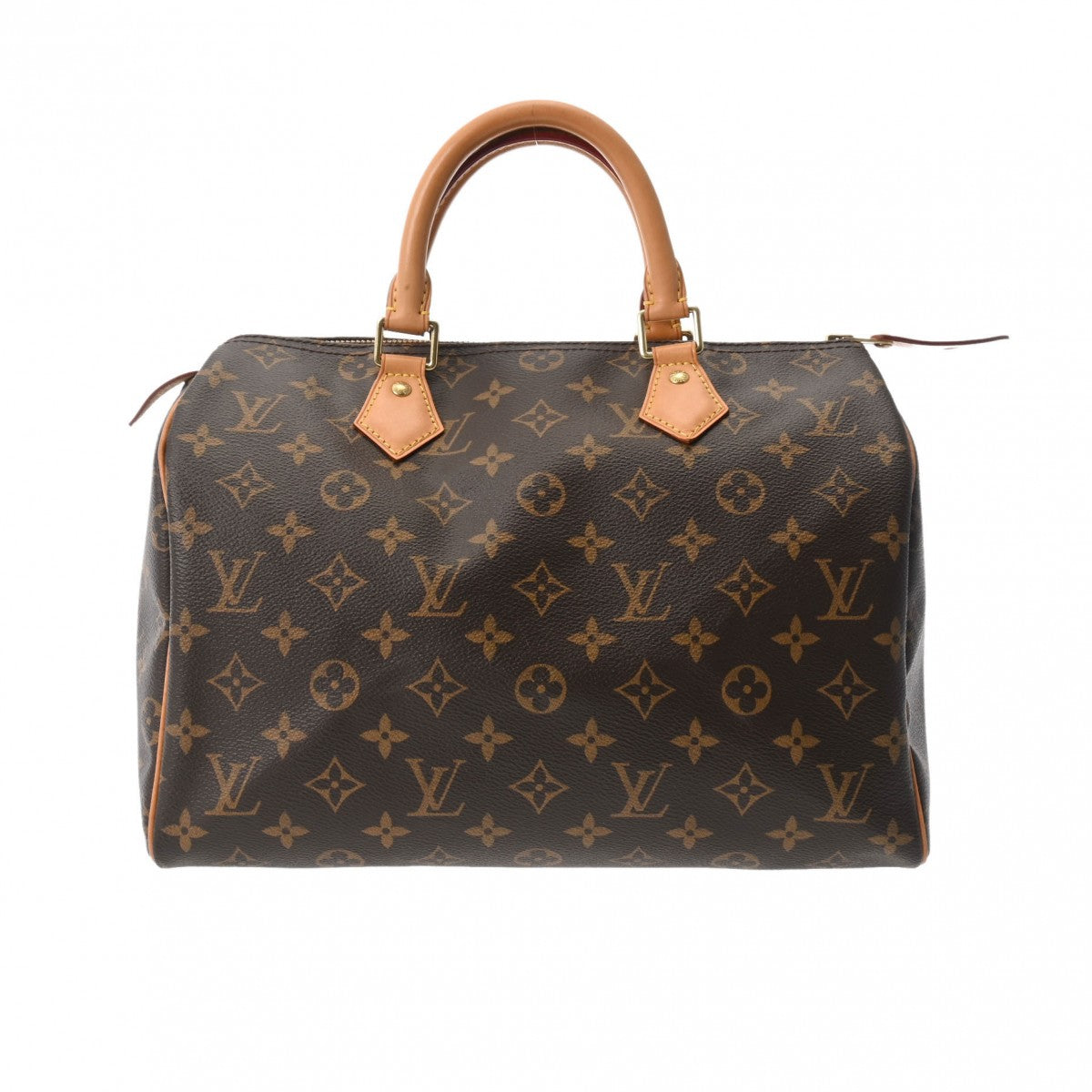 【新年の贈り物】LOUIS VUITTON ルイヴィトン モノグラム スピーディ 30 ブラウン M41526 レディース モノグラムキャンバス ハンドバッグ ABランク 中古 _画像1