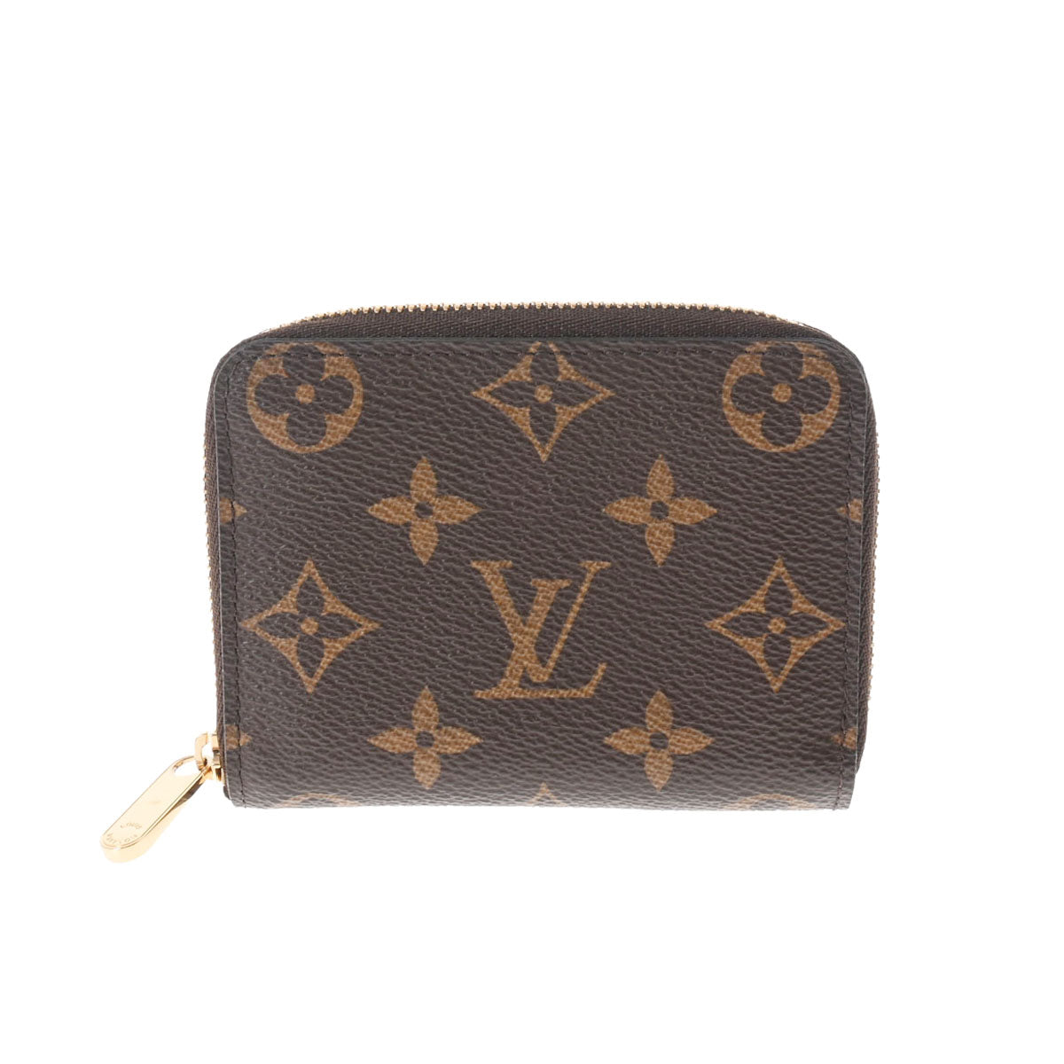 LOUIS VUITTON ルイヴィトン モノグラム ジッピーコインパース ブラウン M60067 レディース モノグラムキャンバス コインケース 新同 中古 