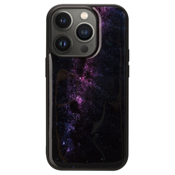 ikins iPhone 14 Pro用天然貝ケース Milky way I23597I14P