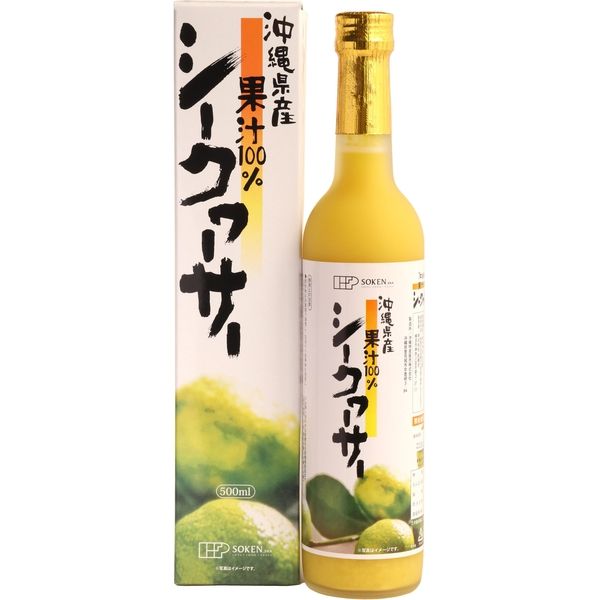 創健社 沖縄県産 シークワーサー 500ml 90449　1セット（500ml×6）（直送品）