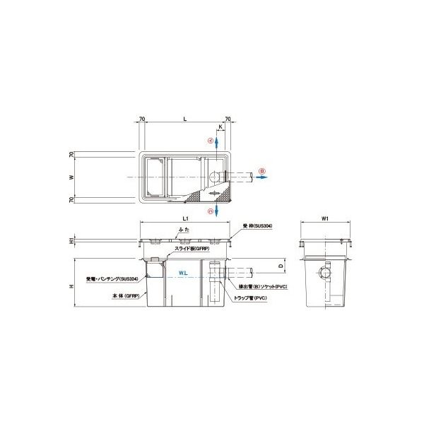 第一機材 グリーストラップ R型 SE-85SA-RフタSUS 1個（直送品）