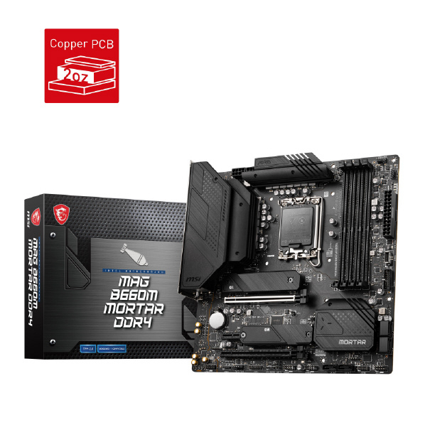 MSI Intel B660チップセット搭載マザーボード MAG B660M MORTAR DDR4 MAG B660M MORTAR DDR4