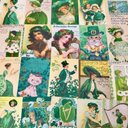 (再販×2)????St. Patrick’s dayのポストカードセット＊葉書＊コラージュ素材＊メッセージカードにも♪