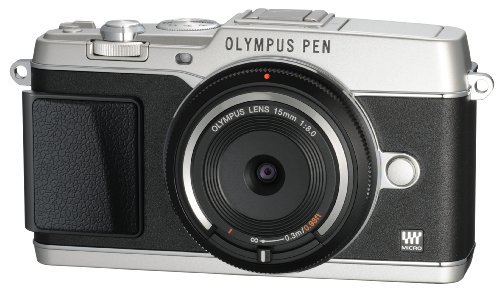 OLYMPUS ミラーレス一眼 PEN E-P5 ボディ(ボディキャップレンズ BCL-1580セット) シルバー E-P5 BODY【中古品】