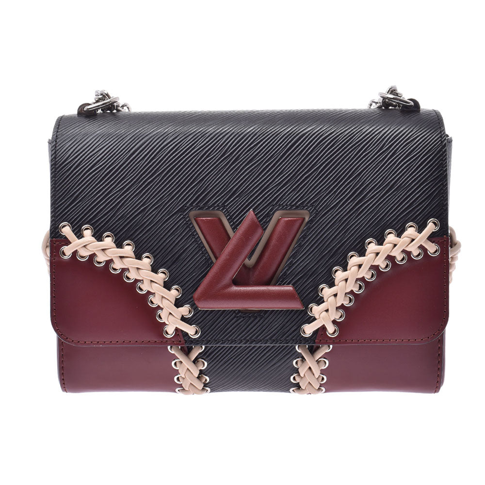 LOUIS VUITTON ルイヴィトン エピ ツイストMM チェーンバッグ 黒/ボルドー M42449 レディース エピレザー ショルダーバッグ Aランク 中古 