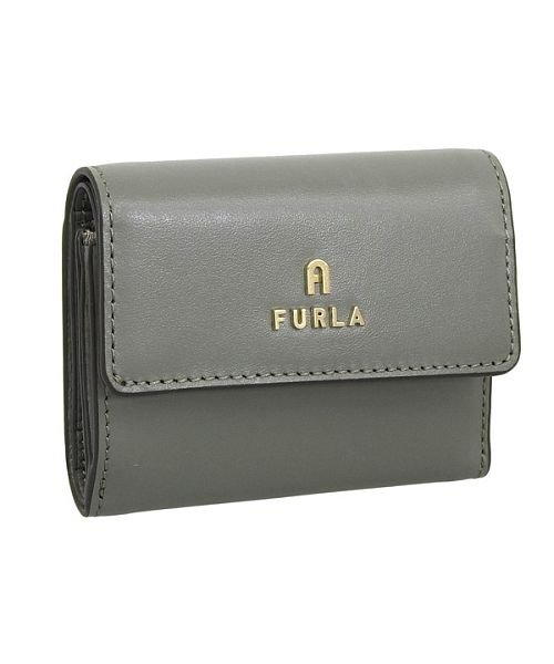 FURLA フルラ CAMELIA S COMPACT WALLET カメリア 三つ折り 財布 レザー Sサイズ