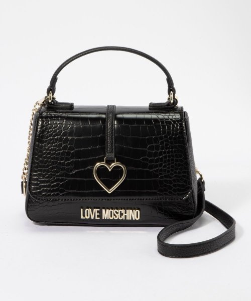 モスキーノ MOSCHINO JC4261PP9DKF100A ショルダーバッグ レディース バッグ ラブ モスキーノ ロゴ プレゼント 肩掛け 鞄 ブラック