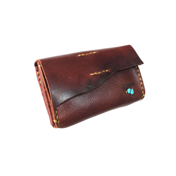 「slowH」レザーカードケース『Bestia Card Case』BROWN〈名刺入れ、スロウエイチ、ナチュラル〉