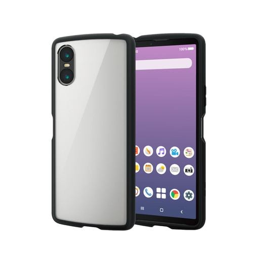 エレコム PM-X241TSLFCBK Xperia 10 VI SO-52E ケース ハイブリッド カバー カメラレンズ保護設計 TOUGH SLIM LITE ブラック