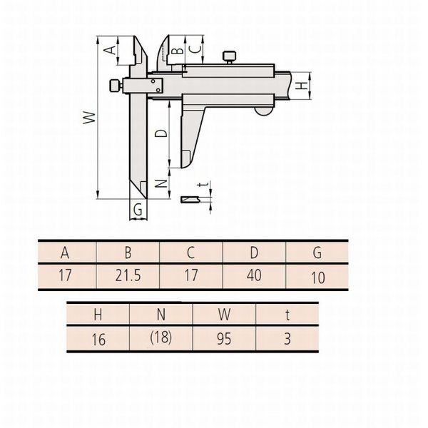 ミツトヨ オフセットノギス (536ー101) メーカー校正証明書+トレサビリティ体系図 【NT10ー15】 NT10-15 1セット（直送品）