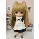 ブライス ウィッグ ネコ耳ツーテール ミルクティ 10インチ/ドール Blythe