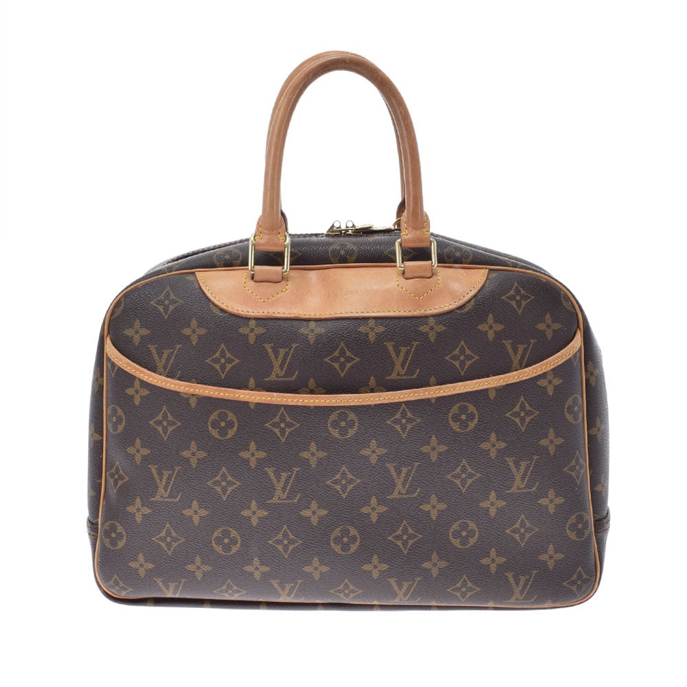 LOUIS VUITTON ルイヴィトン モノグラム ドーヴィル ブラウン M47270 ユニセックス モノグラムキャンバス ハンドバッグ Bランク 中古 