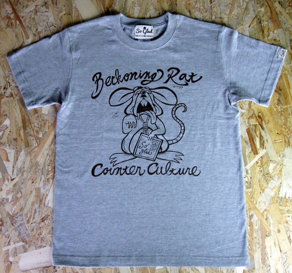 Beckoning Rat TEE Gray