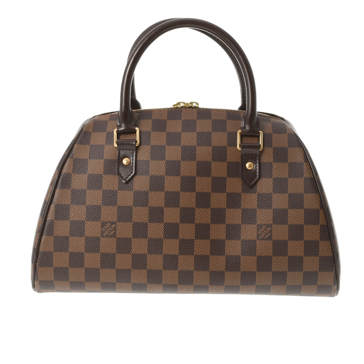 LOUIS VUITTON ルイヴィトン ダミエ リベラ MM ブラウン N41434 レディース ダミエキャンバス ハンドバッグ Aランク 中古 