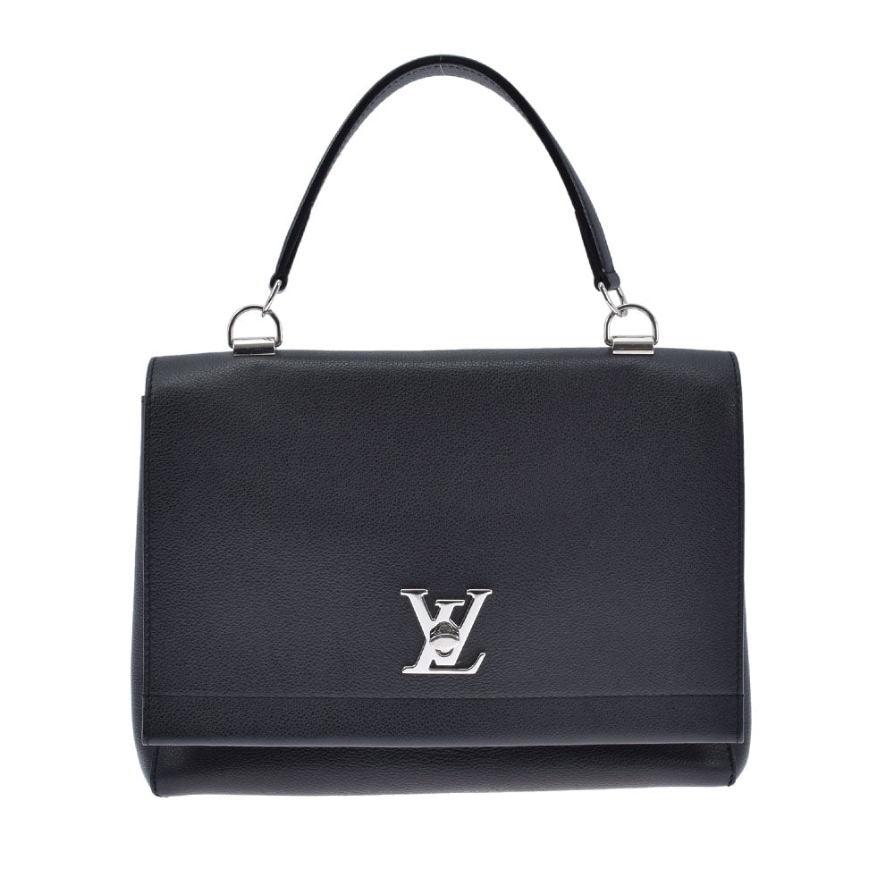 LOUIS VUITTON ルイヴィトン ロックミー 2 黒 シルバー金具 M50250 レディース レザー 2WAYバッグ ABランク 中古 