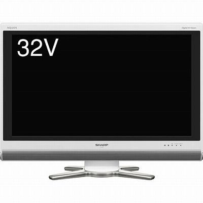 シャープ 32V型 ハイビジョン 液晶テレビ ホワイト AQUOS LC-32DE5-W【中古品】