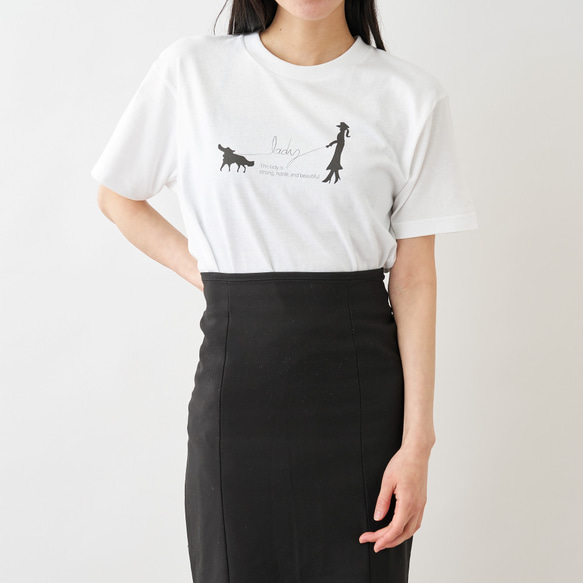 lady-理想の女性- Tシャツ ホワイト