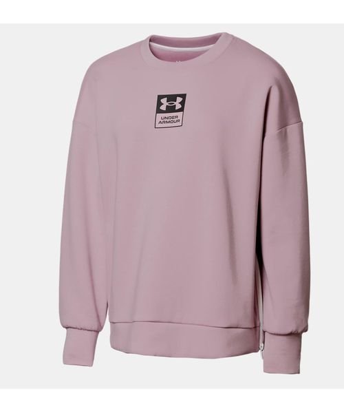 UA SUMMIT KNIT OVERSIZE CREW