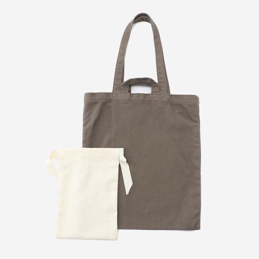 CaBas | No.64 Foldable Flat Bag + garment dye WarmGray