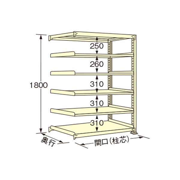 扶桑金属工業 【車上渡し】 中量ラック WL1812J