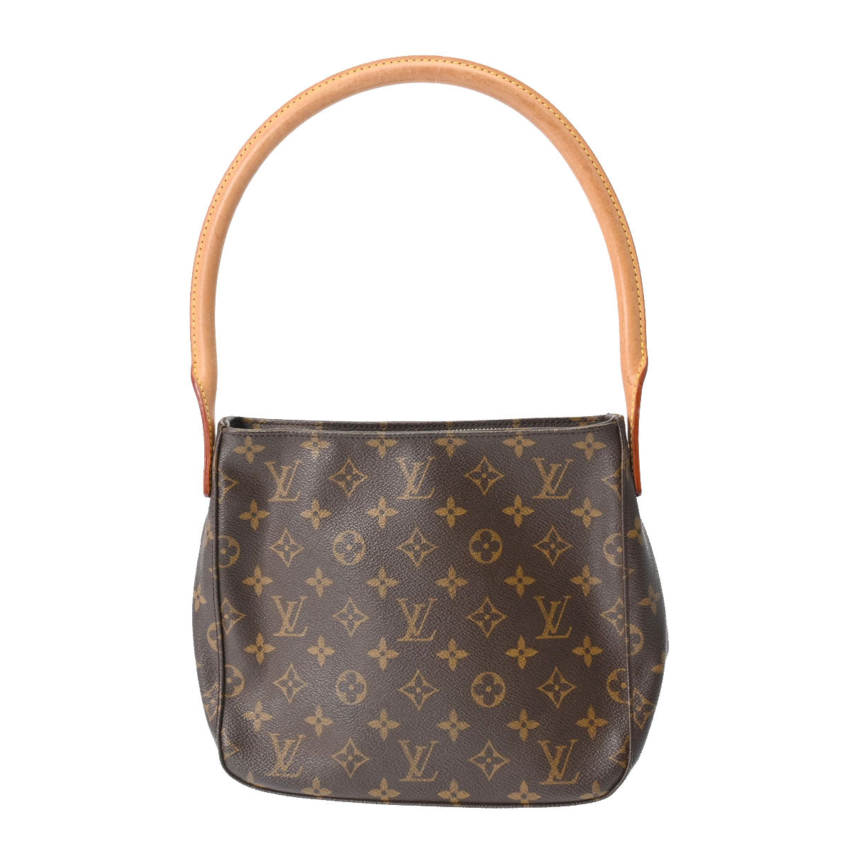 LOUIS VUITTON ルイヴィトン モノグラム ルーピング MM  ブラウン M51146 レディース モノグラムキャンバス セミショルダーバッグ Bランク 中古 