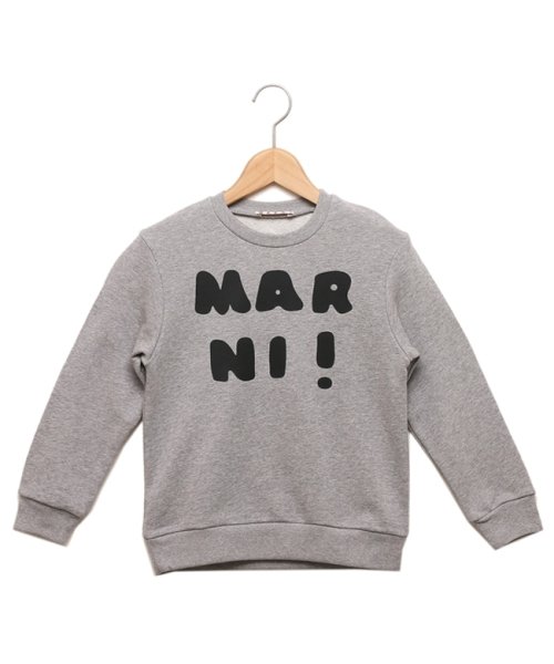 マルニ スウェット クルーネック スウェットシャツ キッズ ロゴ グレー キッズ MARNI M00935M00NI IERIA 0M903