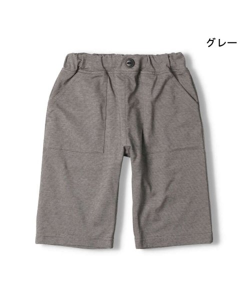 【子供服】 moujonjon (ムージョンジョン) ストレッチカットソー6分丈ハーフパンツ 80cm～140cm M33118